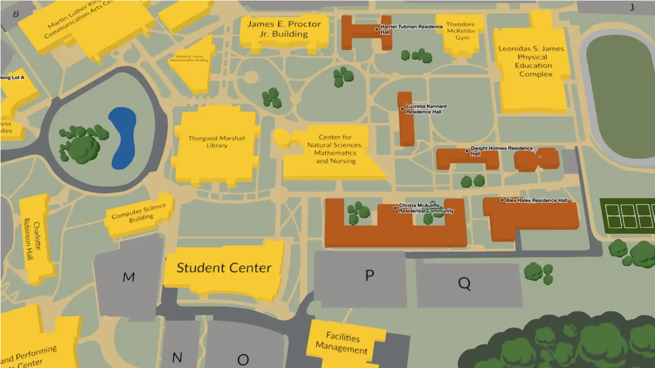 Bowie State University map