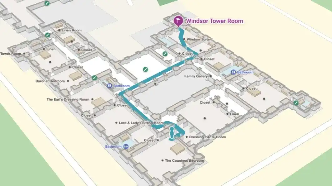 Highclere Castle map