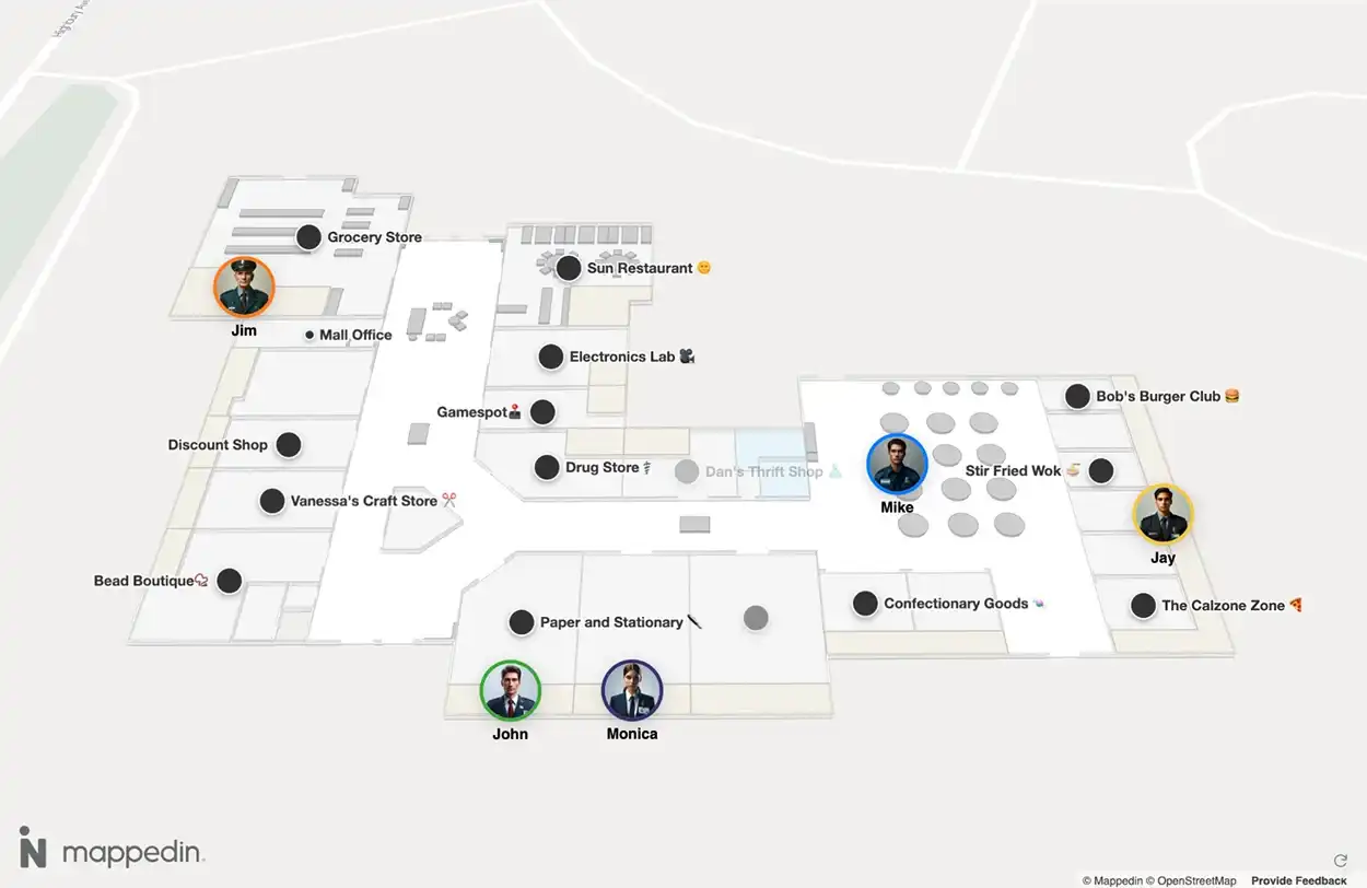 Security Guard Tracking Example