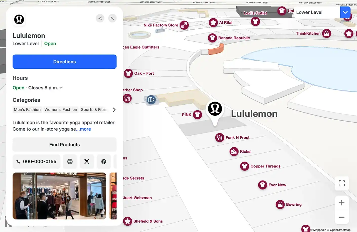 Mappedin Mall Spotlight Example