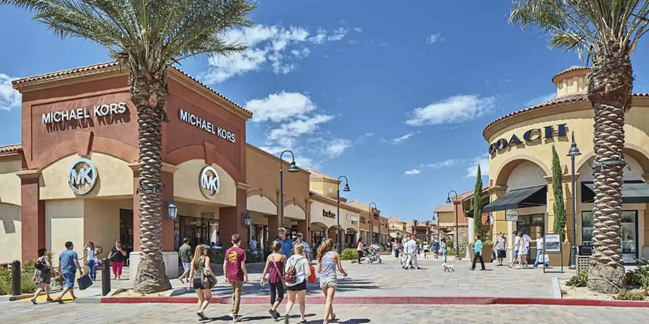 An outlet mall in California