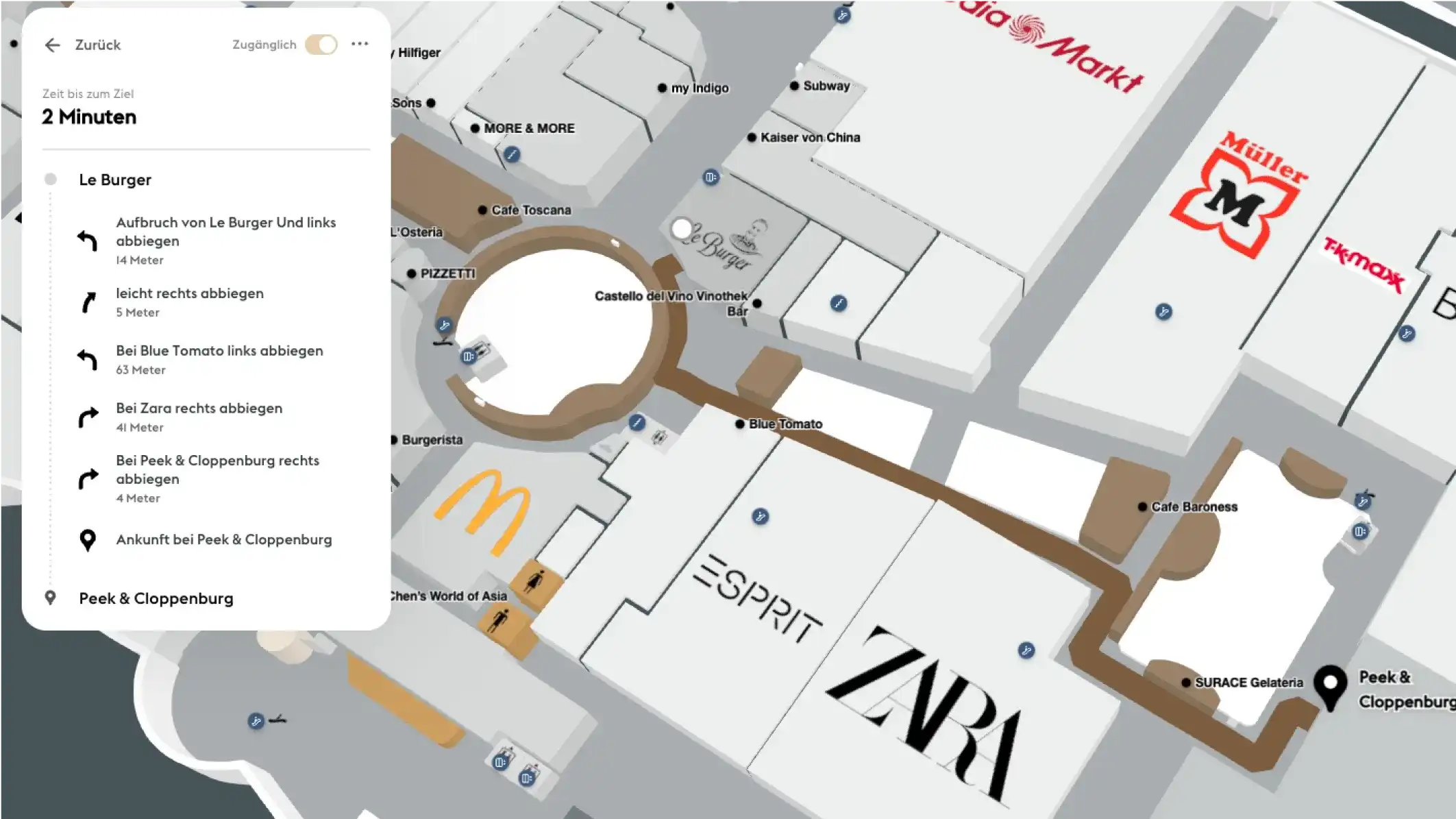 PlusCity mall map directions