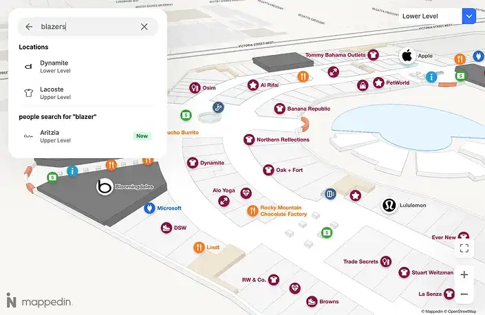 Let shoppers search their way example