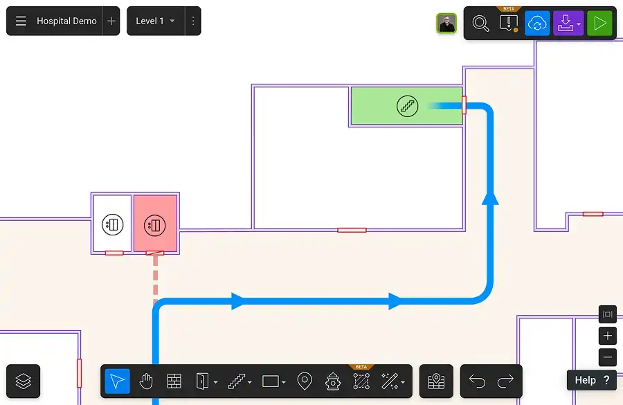 Restrict access example