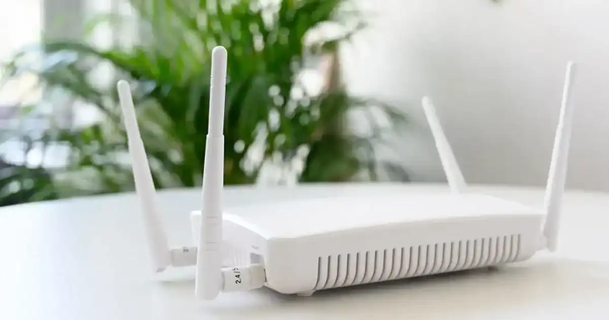 Internet modem stock photo