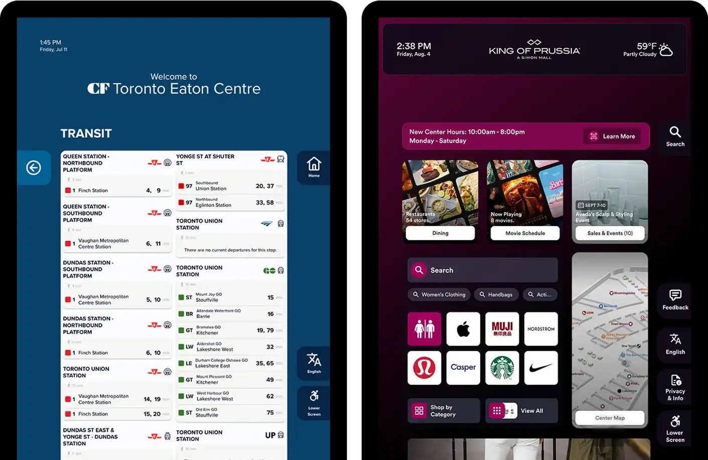 Mappedin Mall Information Example