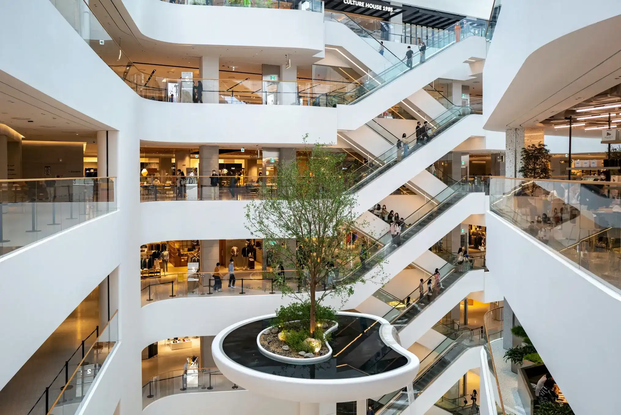 Shopping mall interior