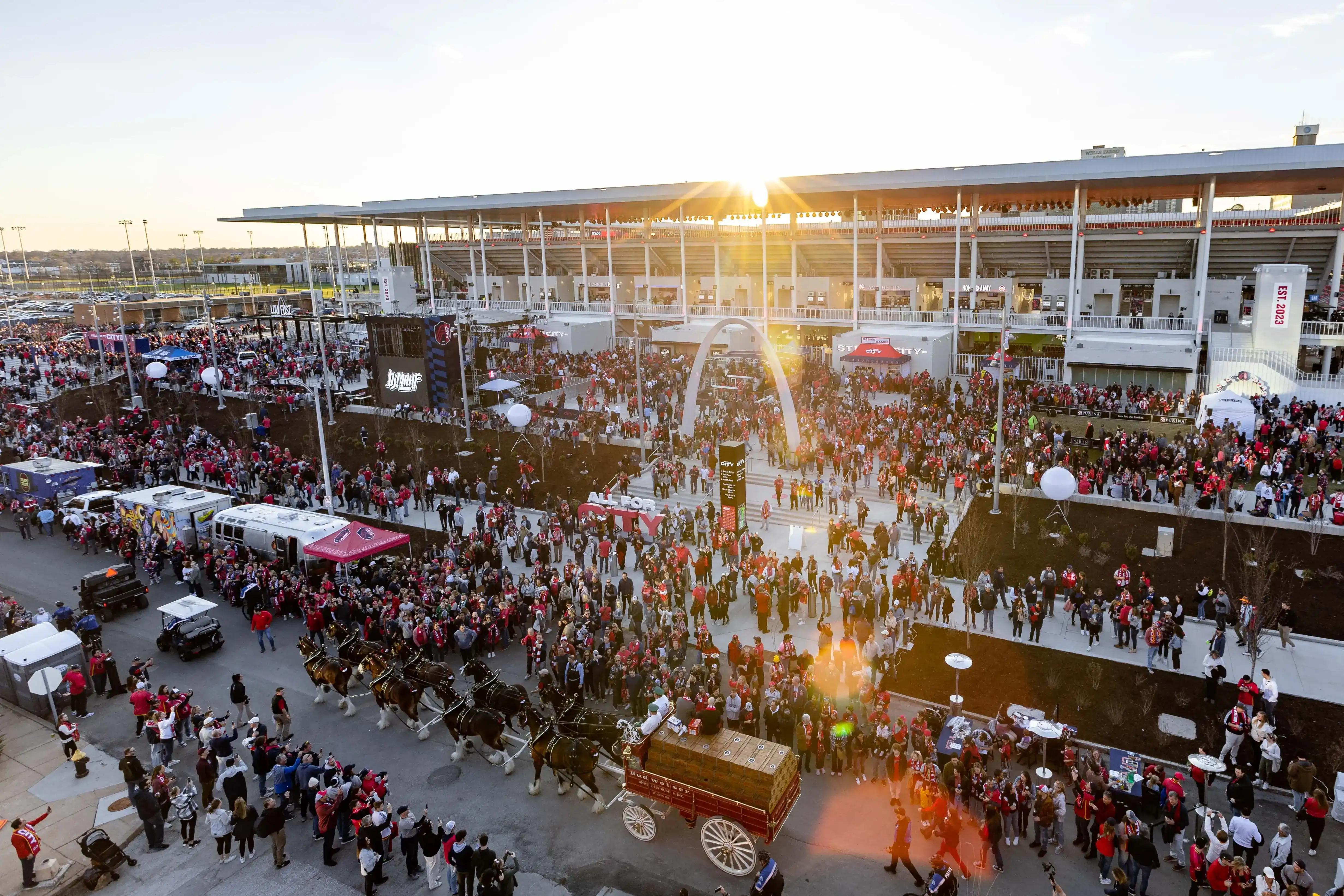 St Louis City SC stadium fan fest