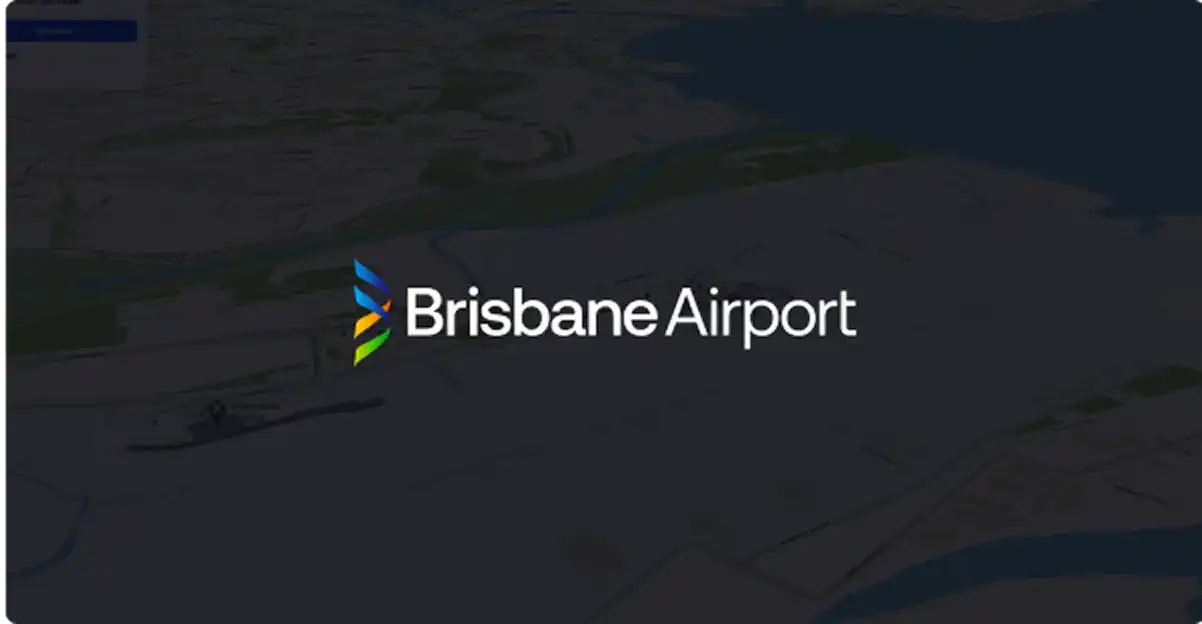 Brisbane Airport logo and map