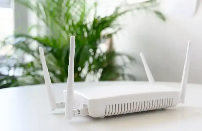Internet modem stock photo