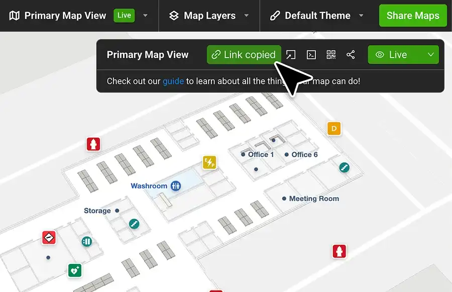 Displayable links example