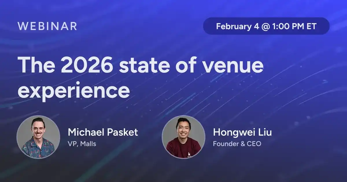 State of Venue Experience 2026 webinar header