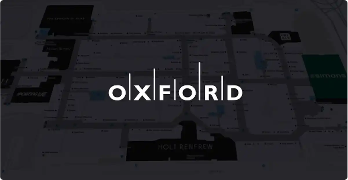 Oxford Properties logo and map