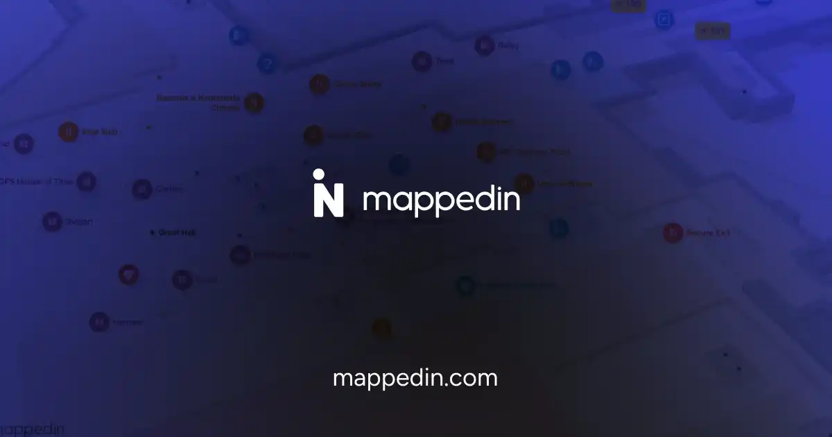 Mappedin Logo over map example