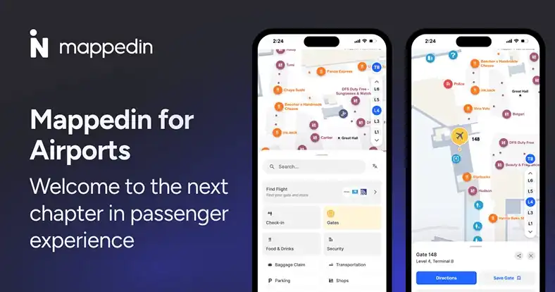 Mappedin for Airports tile card
