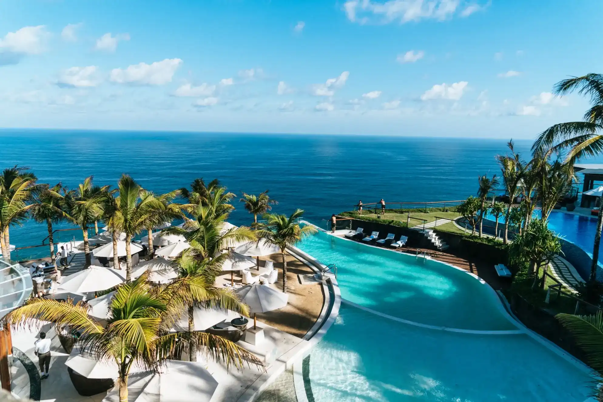 Pool view at a resort