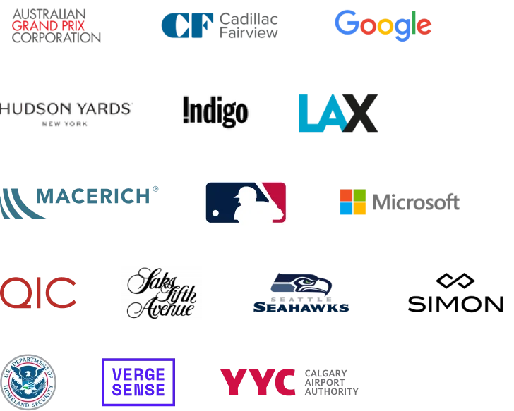 Logos of companies that us Mappedin