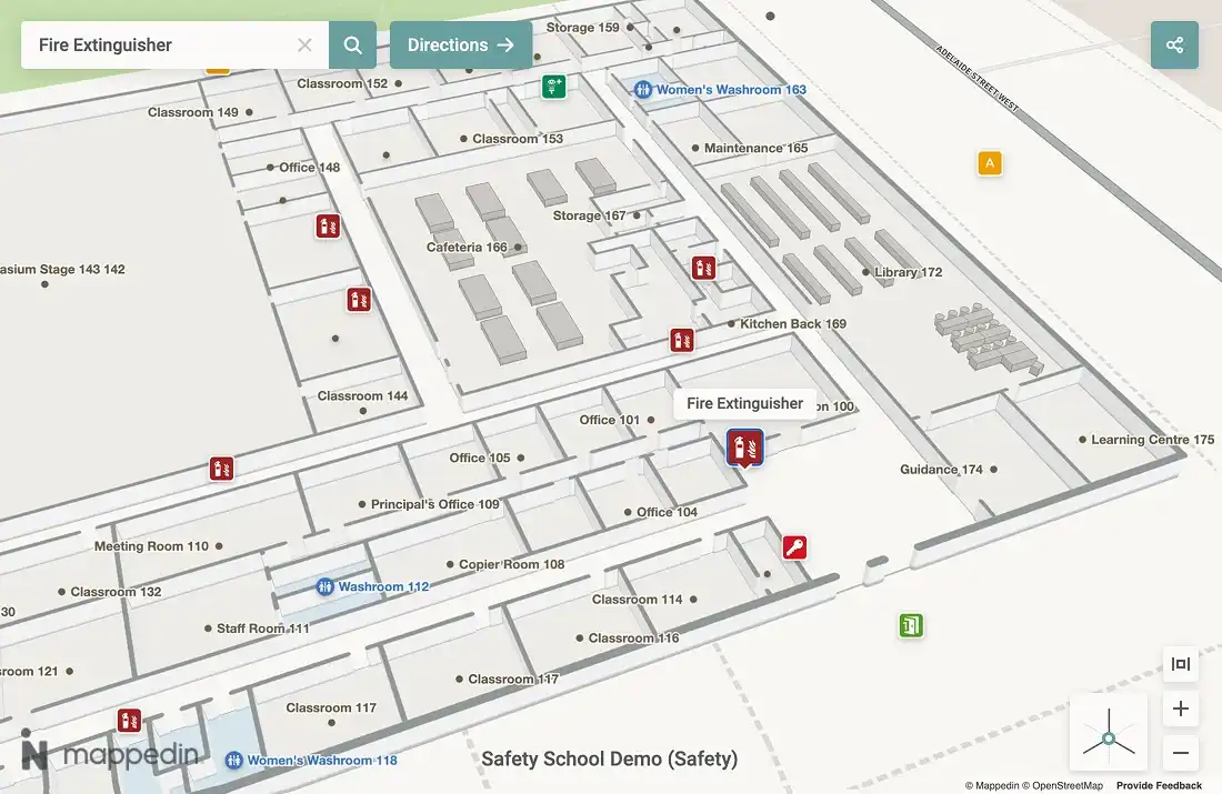 Map safety example screenshot